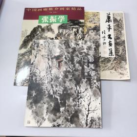 墨彩风华，萧平书画集，中国画廊推介画家精品-张振学（3本合售）