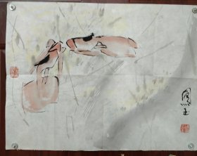 陈凤玉国画双鱼