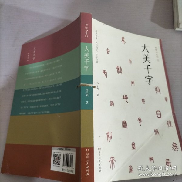 大美千字（中小学生课外读物，亲子共读国学经典。知名语文学科专家杨昊鸥带领博士团队献给孩子的人生礼物——《千字文》无障碍读本：识字启蒙，启迪文采，端正书写。）