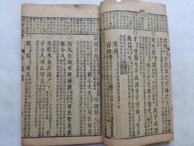 线装册《诗经精华》卷二，清朝木刻本古籍一册，金镶玉修复，精刻大开本，45页90面，尺寸16.4x26.5cm.前几页天头空白处轻微破损，第11页、13页、42页，天头部分轻微破损缺字，书衣后加，详见细节图，不议价，不议价，不议价。