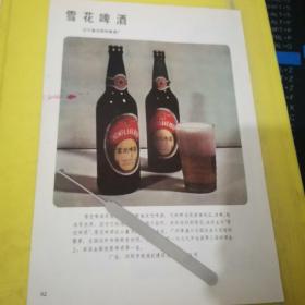 啤酒 大连啤酒 辽宁旅大冷食品厂 太阳岛啤酒 黑龙江省哈尔滨市啤酒厂 名酒资料 广告纸 广告页