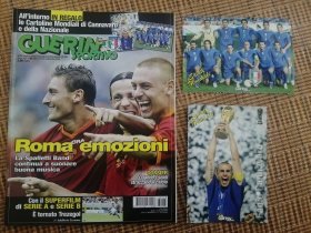 原版足球杂志 意大利体育战报2006 38期 附明信片两张 卡纳瓦罗 意大利国家队
