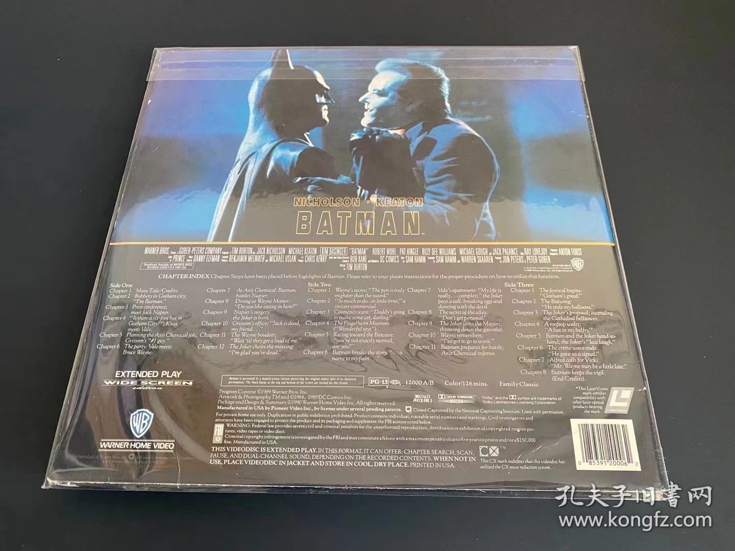 美版 宽屏版 蝙蝠侠 1-4部 第二部是日版 双碟装 4张LD镭射影碟打包出