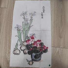 国画一幅 60*35cm 无题名印章