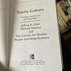 Toyota Culture: The Heart and Soul of the Toyota Way丰田文化：复制丰田DNA的核心关键