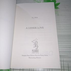 A LESSER LOVE