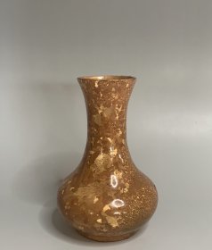 清代云南老斑铜小花瓶一个古玩古董收藏品