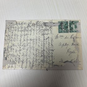 百年实寄明信片【1890～1948】 信札 信函 手写 书信 信函 实寄明信片【 有邮票 加盖印章 珍贵 稀少 文献价值极高】正面文字是主题、反文字是出版社等信息，手写内容及手稿、签名等 可自行翻译 研究， 装册 装框欣赏都非常漂亮有意思。百年实寄明信片编号4542