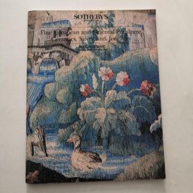 SOTHEBYS FINE EUROPEAN AND IENTAL FURNITURE CERAMI     货号F4