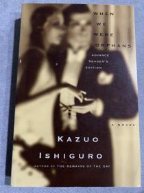 2017年诺贝尔文学奖得主英籍日裔作家石黑一雄签名《上海孤儿》。美国KNOPF公司2000年出版