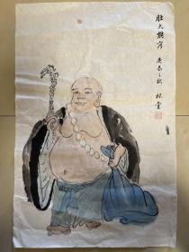 冯林堂 人物画 字画 纯手绘 国画 条幅 作品