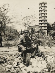 建国早期上海嘉定风景老照片方塔