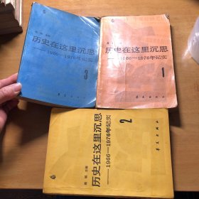 历史在这里沉思 1.2.3全三册