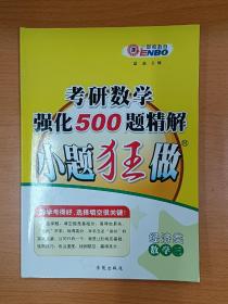 考研数学强化500题精解小题狂做：数学3（经济类数学三），客观题（单项选择题、填空题），恩波考研数学辅导书