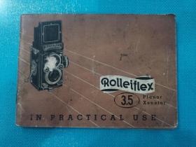 德国禄莱照相机说明书【ROLLEIFLEX 3.5】60开、横翻本