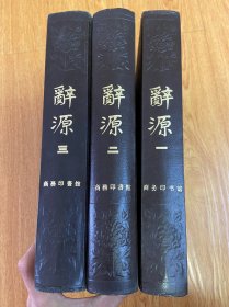 辞源 （修订本）1-3册 缺4 第一、二、三册 共3册合售