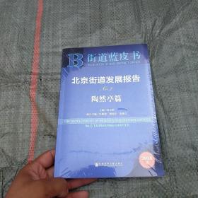 北京街道发展报告（No.2陶然亭篇2018版）/街道蓝皮书 未开封  实物拍图 现货