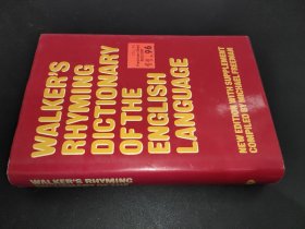 WALKER'S RHYMING DICTIONARY  OF THE  ENGLISH   LANGUAGE