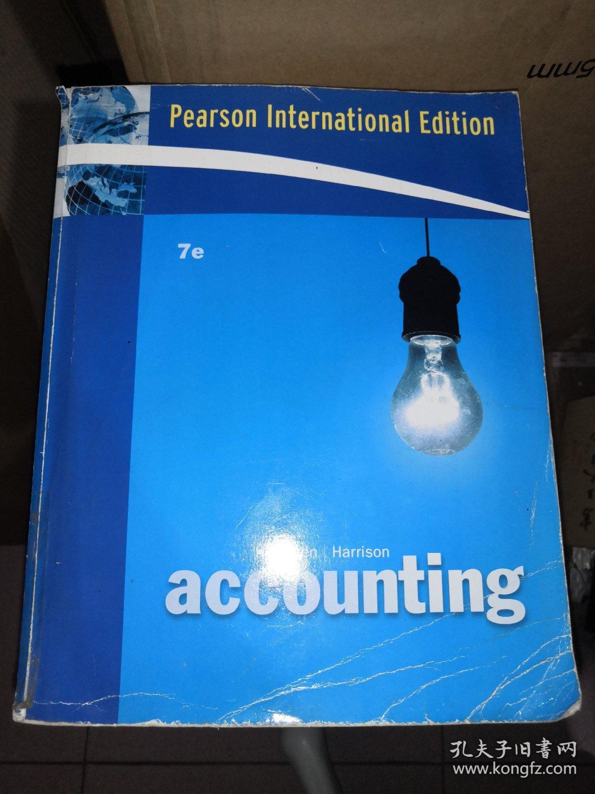 Pearson International Edition ACCOUNTING 7e 原版书 铜版纸本