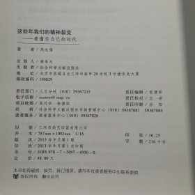 这些年我们的精神裂变：看懂你自己的时代