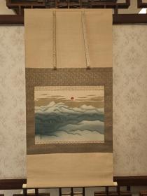 横山大观【绢本手绘】，Yokoyama Taikan（1868～1958）日本著名画家。本名秀，旧姓酒井，母姓横山，明治元年9月18日（1868年11月2日）生于今茨城县水户市一藩士家庭。1889年起受业于东京美术学校日本画系，并师从桥本雅邦等人。