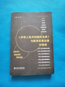 《中华人民共和国民法典》与既有民事法律对照表【书内干净】