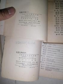 中国文学史     第一二三四册。共四本齐全。   （32开本人民文学出版社，83年印刷）      第一，二，四册目录有勾画，内页干净。   第三册，内页有少数勾画。