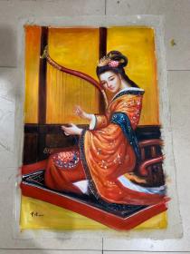 编号0101，手绘油画
作者:曾浩
尺寸：100×70cm
实物拍摄，一物一图