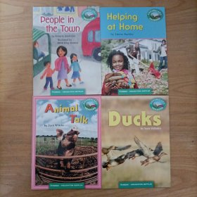 学而思培优 VOCABULARY READERS(4册合售)Animal Talk、People in the Town、Helping at Home、Ducks