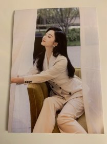 景甜 知名演员 美照 自恋照 A4尺寸 仅一枚