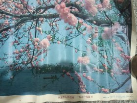 西湖春色 挂画 1991年