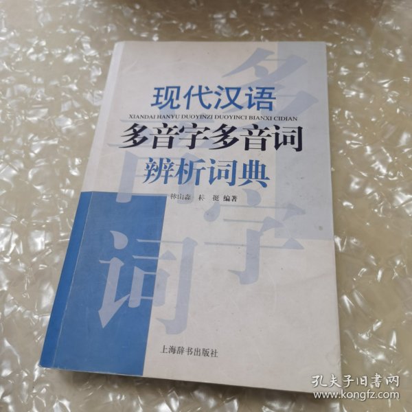 现代汉语多音字多音词辨析词典