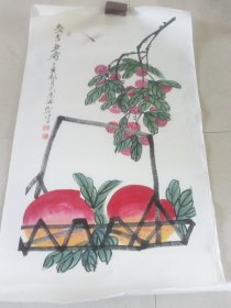 这很有金石味啊！地方画师的，精品！画心50*80厘米包纯手绘，大房间