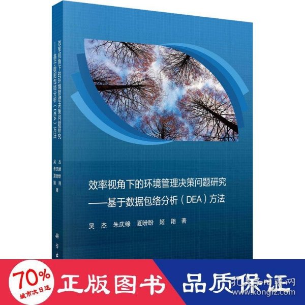 效率视角下的环境管理决策问题研究——基于数据包络分析（DEA）方法