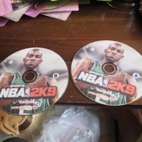 NBA2K9   PC一DVD 双碟  游戏光盘