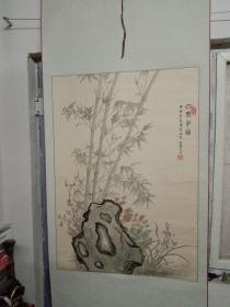 郑盛芝《四君子》梅兰竹菊图