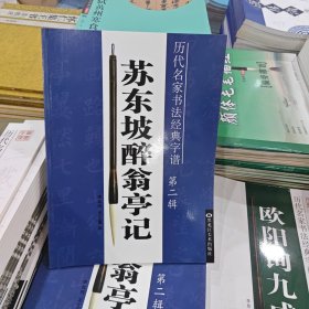 历代名家书法经典字谱 苏东坡醉翁亭记