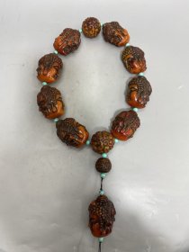 高仿蜜蜡一念之间手持 尺寸如图