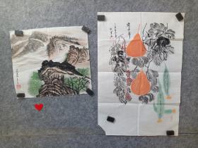 两幅画便宜处理了，包手绘