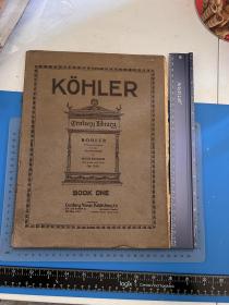 美国发货 约1930年代钢琴练习曲谱Kohler practice method for the pianoforte by Louis Kohler