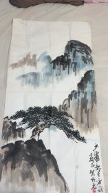 中国美术史上被湮灭的书画家顾强先先生国画山水 四尺整张 终身保真