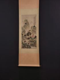 旧藏 冯超然 精品纸本山水人物 画心