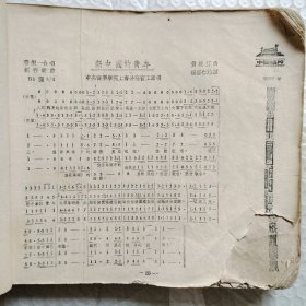 1955年上海《中国唱片歌曲选》中国歌片厂编，各国各地艺术团照片，大量歌曲集合，白毛女，抗美援朝进行曲，抗美援朝保家卫国等，24开厚册