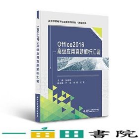 Office2016高级应用真题解析汇编