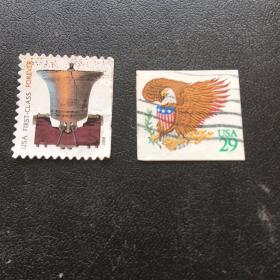 美国邮票信销