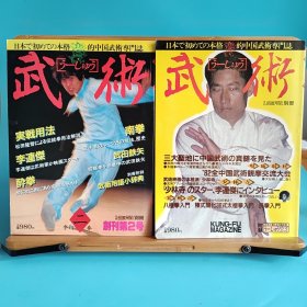 日文二手原版 16开本 武术(うーしゅう) 日本第一本真正的中国武术专门杂志 创刋号总第一期1982年11，第二期1983年4 两本合售 11/4