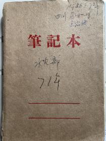 1971年水电部干部笔记本