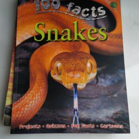 100 facts Snakes 100个事实系列动物 儿童科普知识大全百科英语