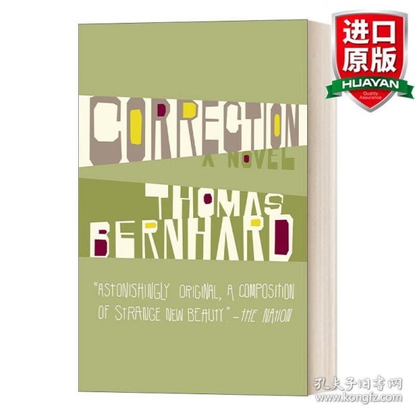 英文原版 Correction: A Novel (Vintage International) 修改 奥地利国家文学奖获得者Thomas Bernhard托马斯·伯恩哈德 英文版 进口英语原版书籍