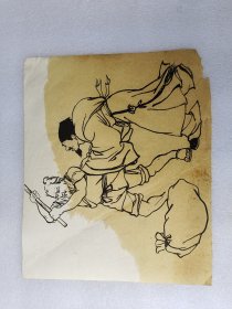 古代人物纯手绘画稿【尺寸:2622cm】价格为2张合售价